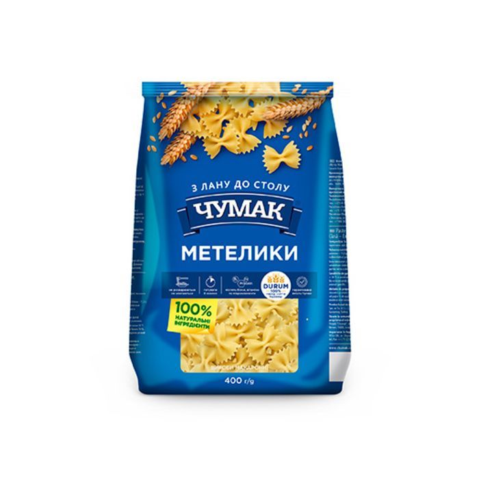 Макароны Чумак Бабочки 400 г (4820156762395)