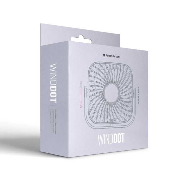 USB вентилятор Armorstandart WindDot AF1 USB-A White (ARM85146) зображення 2
