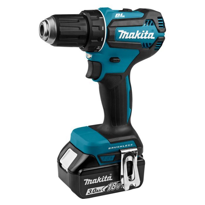 Шуруповерт Makita DDF485SFJ 18V, 3Ah, 27-50Нм 0-500/0-1900 об/мин, кейс (DDF485SFJ) изображение 2
