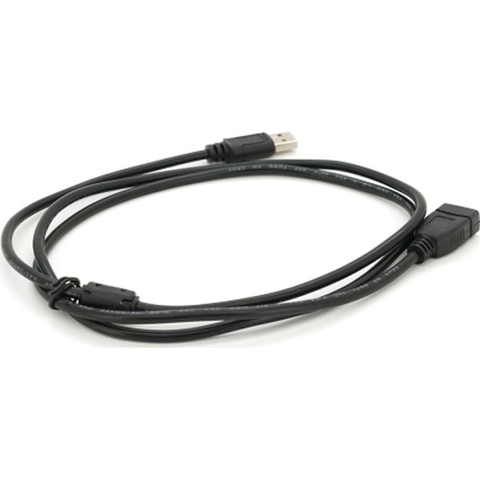 Дата кабель USB 2.0 AM/AF 2.0m ferrite black Voltronic (YT-AM/AF-2.0B) зображення 2