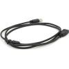 Дата кабель USB 2.0 AM/AF 1.5m ferrite black Voltronic (YT-AM/AF-1.5B) зображення 2