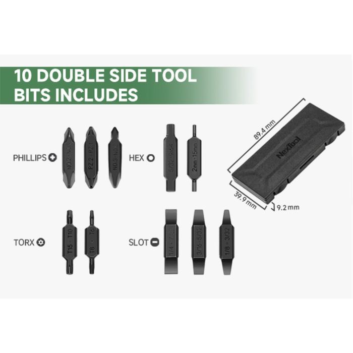 Набор бит для мультитула NexTool Flagship Captain та Pocket tool (NE20296) изображение 3