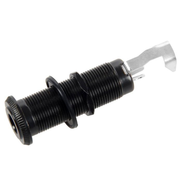 Выходной разъем для гитары Paxphil Cylinder Flush Mount Jack (Black) (LJ-20/2P BK)