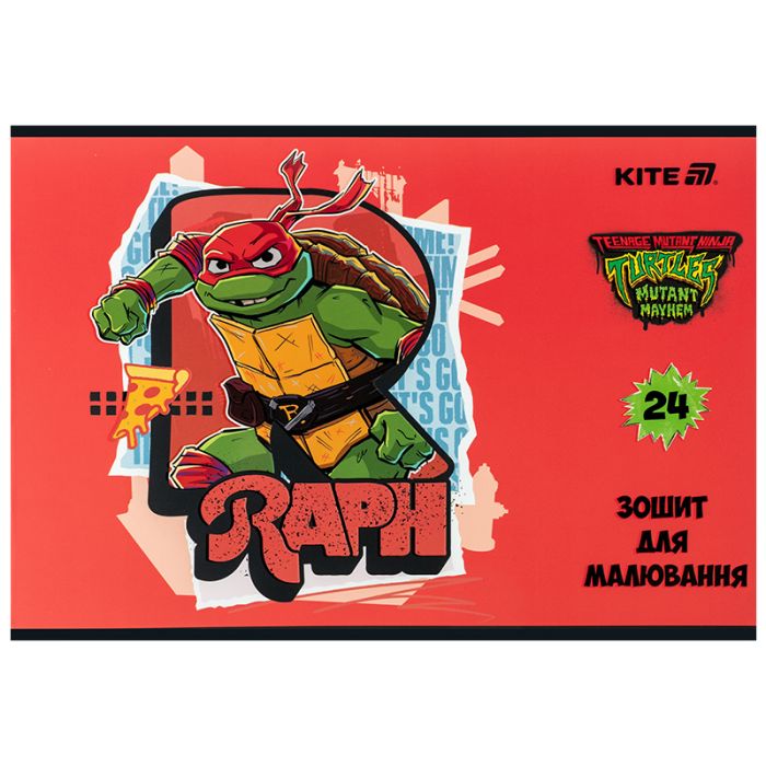 Альбом для рисования Kite Ninja Turtles, 24 листа (NT25-242) изображение 5