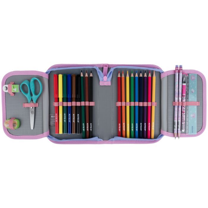 Пенал Kite Love is 622, з наповненням, 1 відділення, 2 відвороти (K25-622H-3) зображення 7