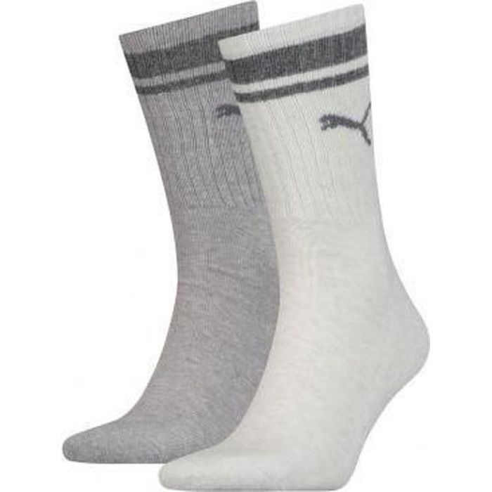 Шкарпетки Puma Crew Heritage Stripe Unisex 261058001-002 світло-сірий 39-42 (8718824801056) зображення 3