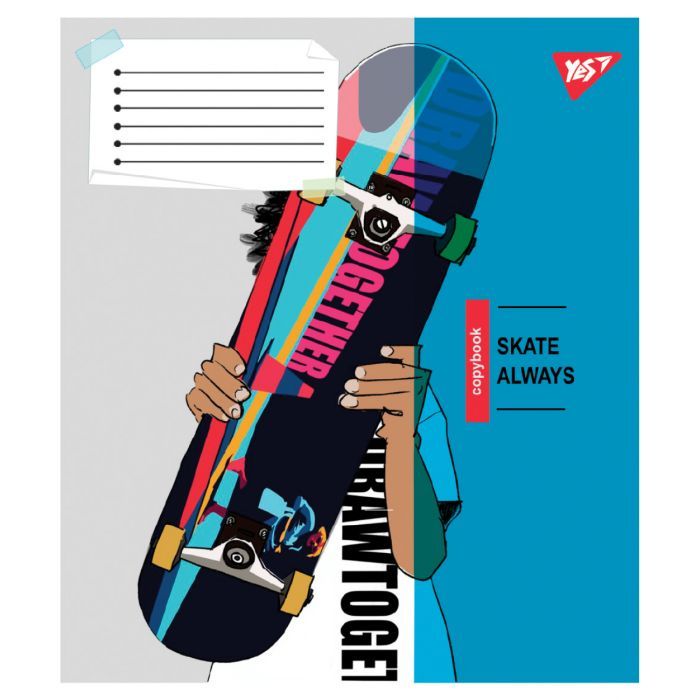Зошит Yes Skate is always А5 60 аркушів лінія (767816) зображення 3