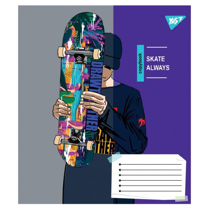 Зошит Yes Skate is always А5 60 аркушів лінія (767816) зображення 5