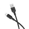 Дата кабель USB 2.0 AM to USB-C 1.0m silicone black BOROFONE (6941991115431) зображення 2