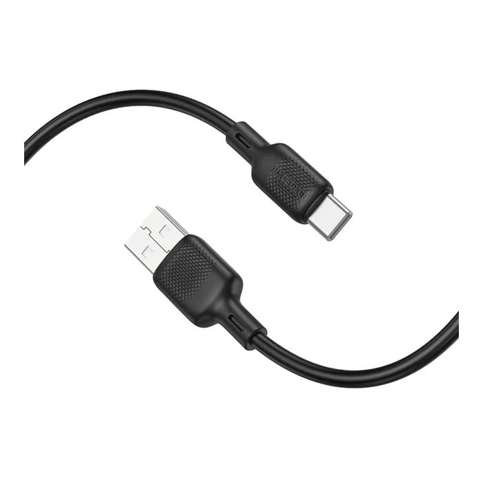 Дата кабель USB 2.0 AM to USB-C 1.0m silicone black BOROFONE (6941991115431) зображення 3