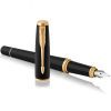 Ручка пір'яна Parker URBAN 17 Muted Black GT  FP F + блокнот Parker + подар.упаковка GIFT24 (30 011b24) зображення 2