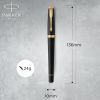 Ручка пір'яна Parker URBAN 17 Muted Black GT  FP F + блокнот Parker + подар.упаковка GIFT24 (30 011b24) зображення 4