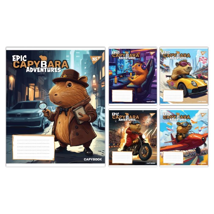 Тетрадь Yes Epic Capybara А5 12 листов линия (767792)