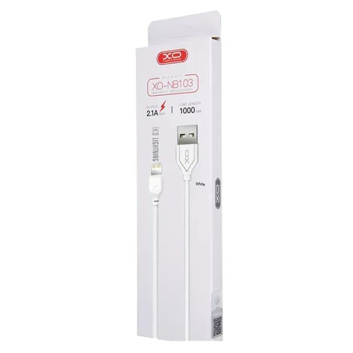 Дата кабель USB 2.0 AM to USB-C 1.0m 2.1A white XO (XO-NB-103-TC-1-WH) изображение 2
