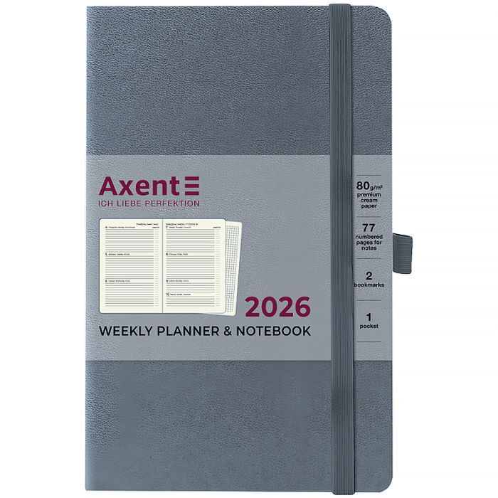 Тижневик Axent датований 2026 Partner Strong 125х195, синій (8505-26-02-A) зображення 2