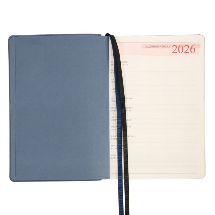 Тижневик Leo planner А5 датований 2026 "Urban", м‘який, сірий, 368 сторінок (252692) зображення 5