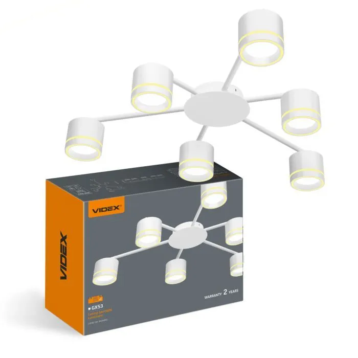 Светильник Videx під лампу 6xGX53 (VL-SPF21B-WP) изображение 2