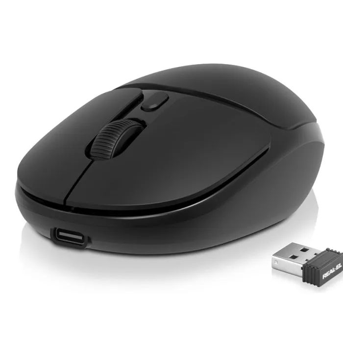 Мышка REAL-EL RM-335W Wireless Black (EL123200055) изображение 2