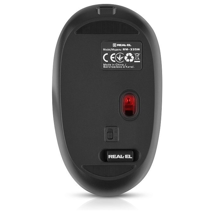 Мышка REAL-EL RM-335W Wireless Black (EL123200055) изображение 8