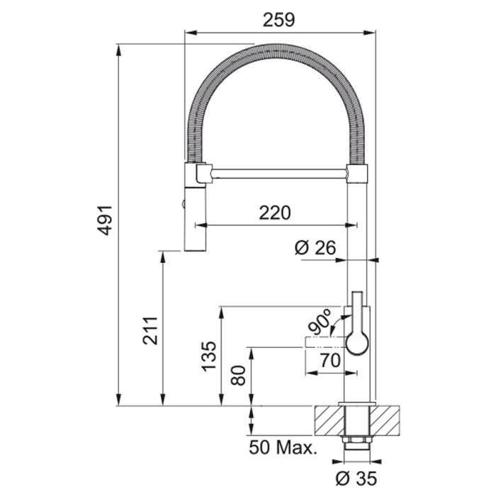 Смеситель Franke Maris Slim SemiPro (115.0728.395) изображение 6