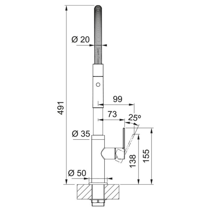 Смеситель Franke Maris Slim SemiPro (115.0728.395) изображение 7
