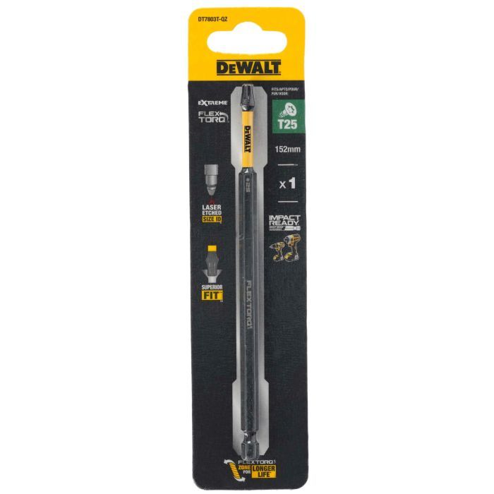 Біта для шуруповерта DeWALT EXTREME T25, L152 мм (DT7803T)