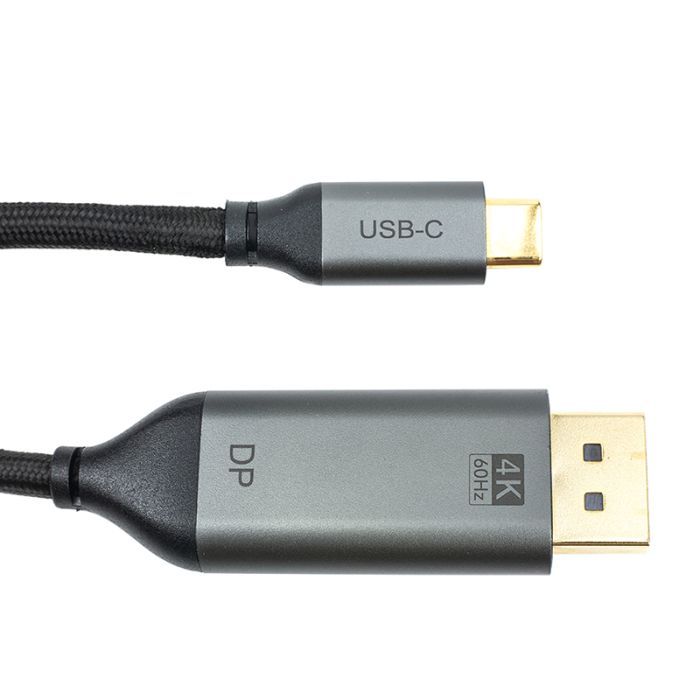 Кабель мультимедийный USB-C to DisplayPort M 1.8m V1.2 4K Cabletime (CA913305)