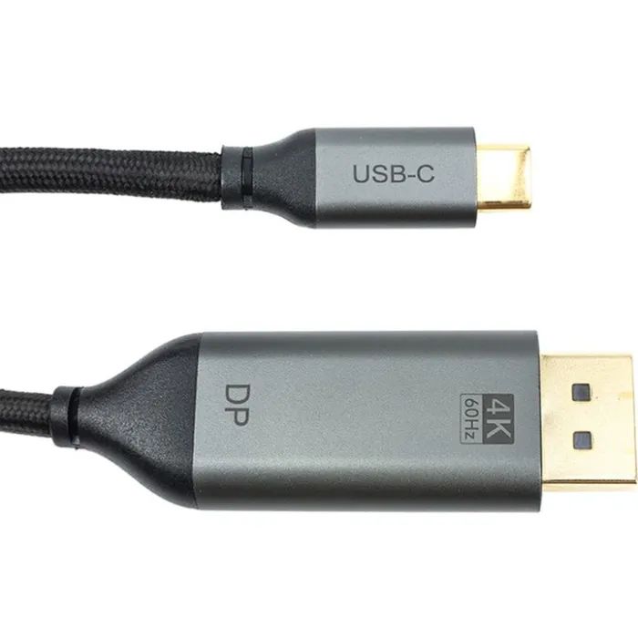 Кабель мультимедийный USB-C to DisplayPort M 1.8m V1.2 4K Cabletime (CA913305)
