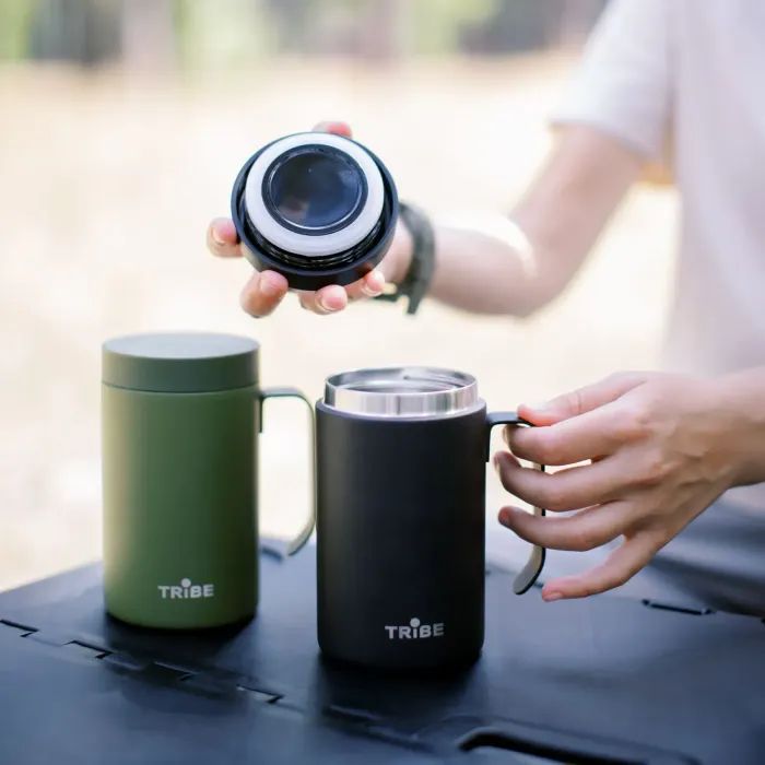 Термокружка Tribe Adventure Mug 450 мл black (T-FA-0032-black) изображение 10