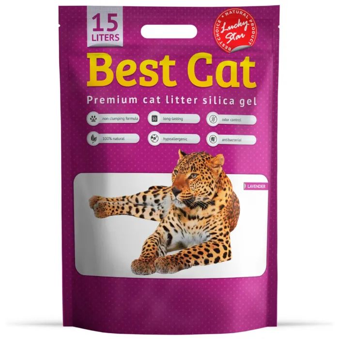 Наполнитель для туалета Best Cat Силикагелевый Purple Lawender 3.6 л (4820281500312)