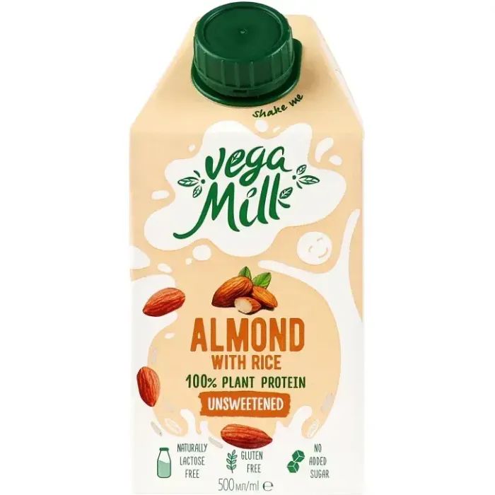Молоко рослинне Vega Milk Мигдальне з рисом 500 мл (4820016254923)