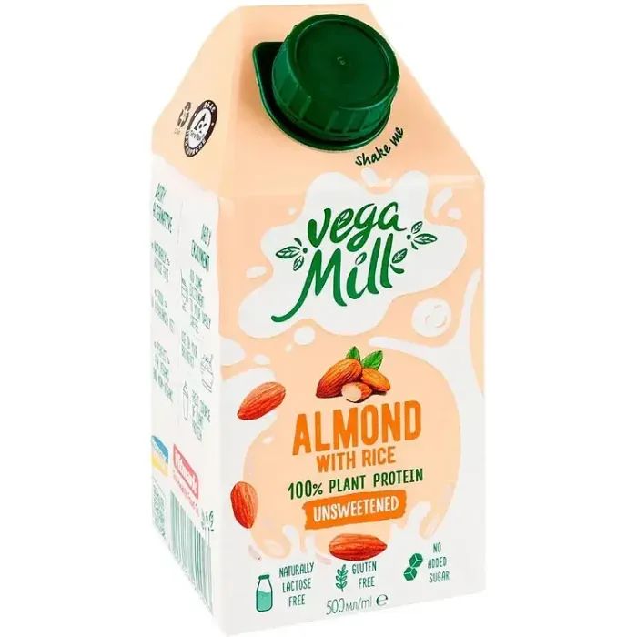 Молоко рослинне Vega Milk Мигдальне з рисом 500 мл (4820016254923) зображення 2