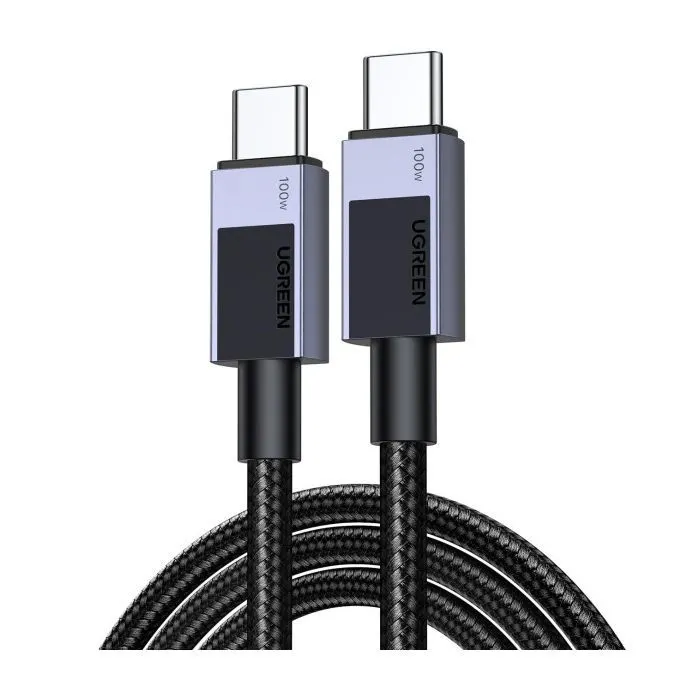Дата кабель USB-C to USB-C 3.0m 100W L512 gray Ugreen (45065)