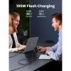 Дата кабель USB-C to USB-C 3.0m 100W L512 gray Ugreen (45065) изображение 3