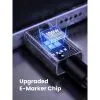 Дата кабель USB-C to USB-C 3.0m 100W L512 gray Ugreen (45065) изображение 4