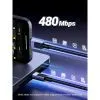 Дата кабель USB-C to USB-C 3.0m 100W L512 gray Ugreen (45065) изображение 5