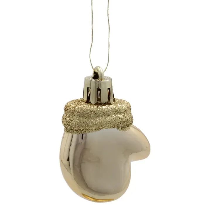 Елочная игрушка Chomik пластикові прикраси мікс, 24 шт, срібний, шампань (5900779897205) изображение 2