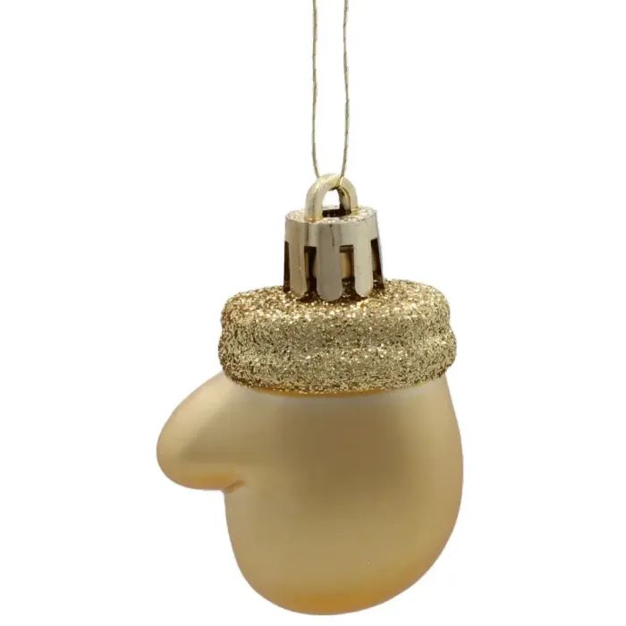 Елочная игрушка Chomik пластикові прикраси мікс, 24 шт, срібний, шампань (5900779897205) изображение 4