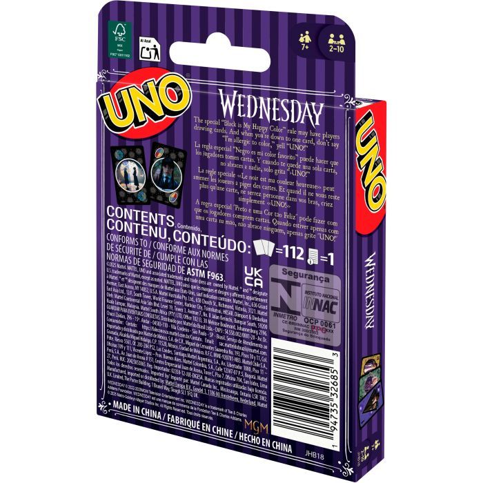 Настільна гра UNO Wednesday (JHB18) зображення 4