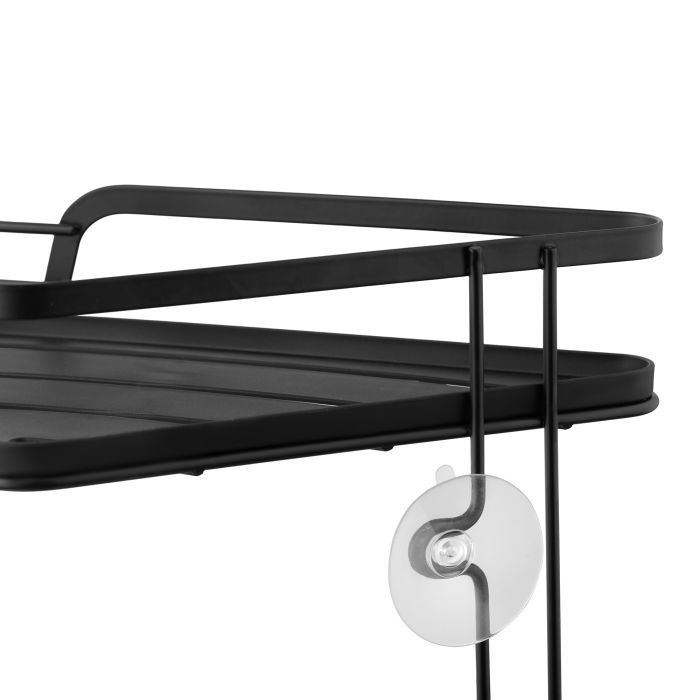 Полка в ванную Ardesto Vigor 2-ярусная угловая Черная (ARHK4503PB) изображение 4