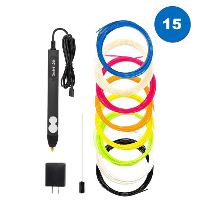 3D - ручка 3Doodler Create Flow для профессионального использования синяя (FLOW-INTL) изображение 4