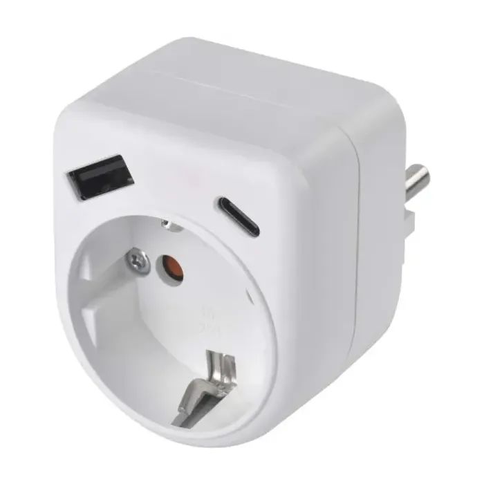 Зарядное устройство EMOS 1xUSBA + 1xUSBC PD20W (P0075) изображение 2