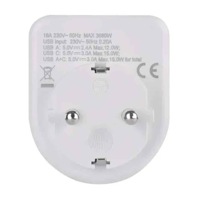 Зарядное устройство EMOS 1xUSBA + 1xUSBC PD20W (P0075) изображение 5