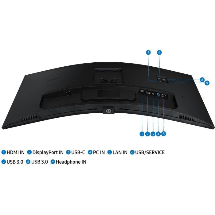 Монитор Samsung 34" S34C650 HDMI, DP, USB, VA, 3440x1440, 219, 100Hz, CURVED (LS34C650UAIXUA) изображение 11