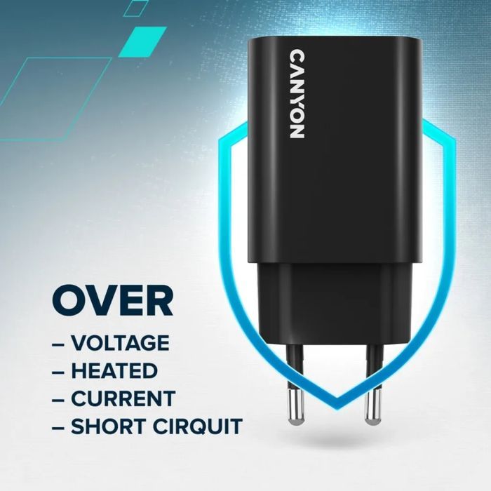 Зарядное устройство Canyon USB-C PD30W OnCharge Black (CNE-CHA30CLB) изображение 7
