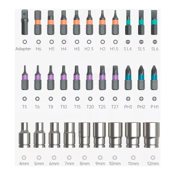 Набор инструментов Xiaomi Duka AtuMan RS2 (33 в 1) (6971720841614) изображение 3