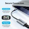 Переходник USB-C to RJ45 Ethernet 1000Mbps black Vention (CFPHB) изображение 8