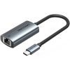 Переходник USB-C to RJ45 Ethernet 1000Mbps black Vention (CFPHB)