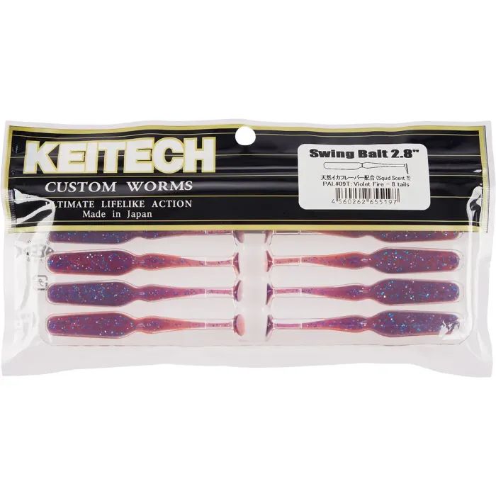 Силикон рыболовный Keitech Swing Bait 2.8" (8 шт/уп) 401 Green PumpkinPP.Chart (1551.14.84) изображение 2