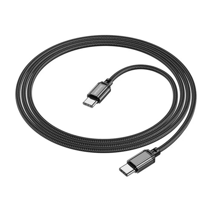 Дата кабель USB-C to USB-C 60W BX87 black BOROFONE (6974443389067)